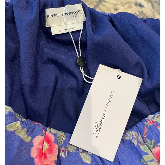 NWT Lovers + Friends Elouise Off Shoulder Floral Midi Dress - Picture 11 of 13